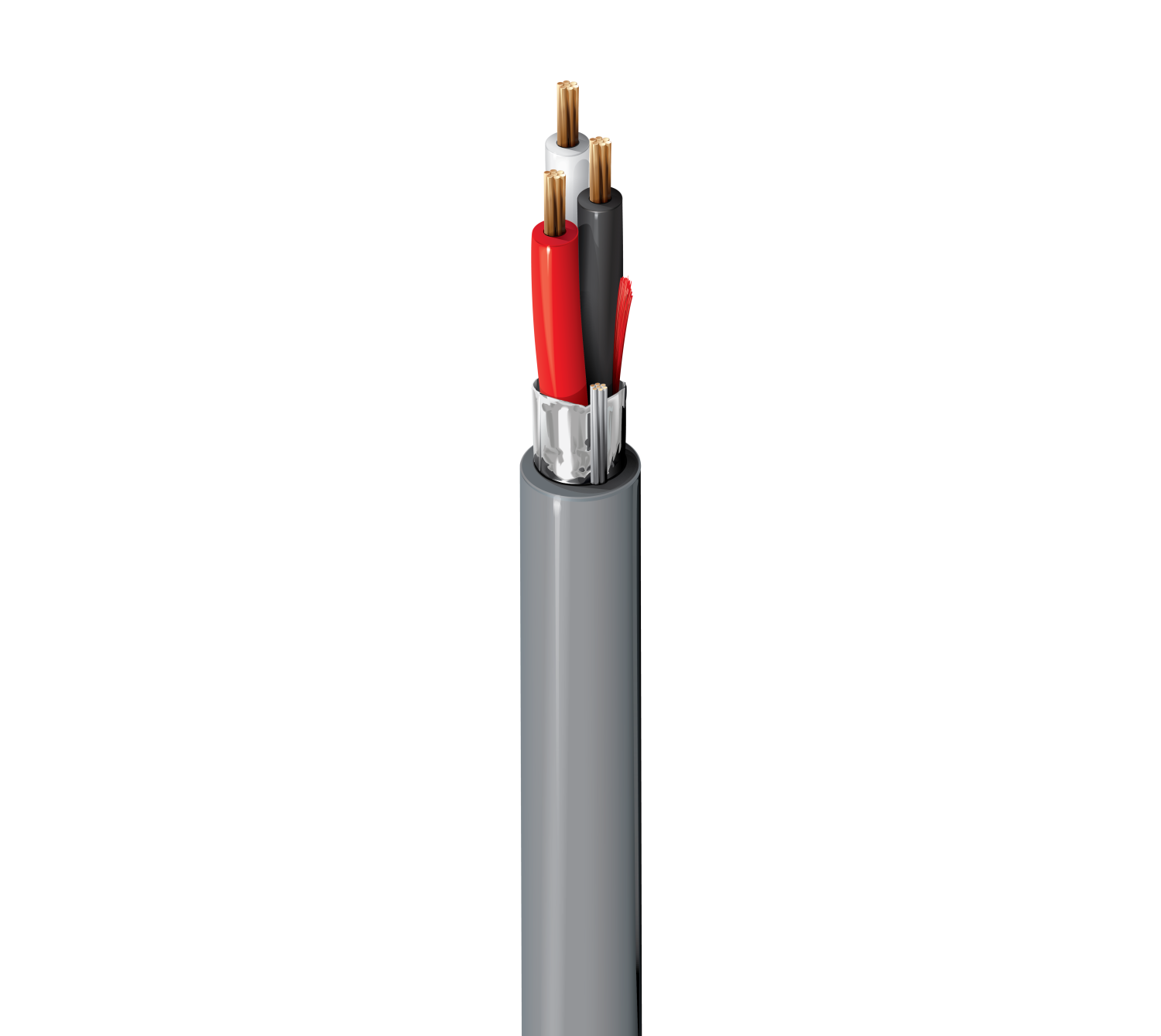 Model No: 5501FE 22 AWG; 3-Conductor Foil Shielded Cable